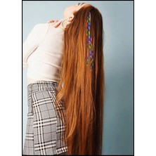 Stone Family Çok Renkli Pullu Takma Saç Aksesuarı