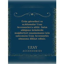 Uzay Accessories Okyanus Kalbi 316L Çelik Gümüş Kolye