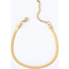 Uzay Accessories Italyan Bileklik Gold 316L Çelik