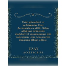 Uzay Accessories Taşlı Gold 316L Çelik Kelebek Kolye