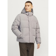 Jack & Jones Bej Erkek Mont 12256974_JJEBRADLEY Puffer Hood Sn