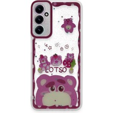 Denza Case Samsung Galaxy A25 Kılıf Lovely Renkli Kapak - Pembe + Ekran Koruyucu