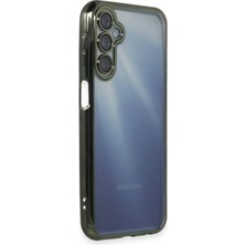 Denza Case Samsung Galaxy A25 Kılıf Kenarları Renkli Kamera Çıkıntılı Kapak - Yeşil + Ekran Koruyucu