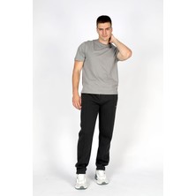 Lee Cooper Hevass Erkek %100 Pamuk O Yaka T-Shirt Gri