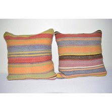 Etnik Bulvar El Dokuma Kilim Kırlent Set