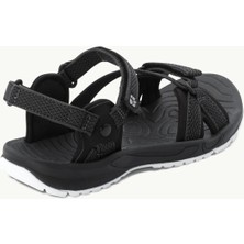 Jack Wolfskin Lakewood Ride Sandal Kadın Sandalet 4019041-6069 Black / Grey