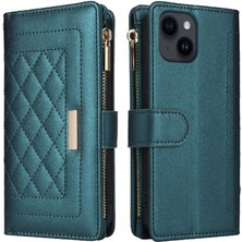 Manyi Mall IPhone 14 Kayış Darbeye Dayanıklı Cüzdan Kart Yuvaları Için Flip Case (Yurt Dışından)