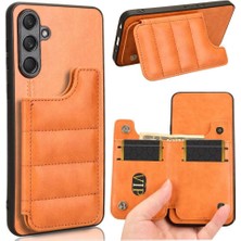 Manyi Mall Samsung Galaxy M54 Vegan Pu Deri Kickstand Kart Çanta Için Cüzdan Kılıf (Yurt Dışından)