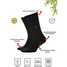 Mistero Socks Dikişsiz Bambu Erkek Soket Çorap 12 Çift