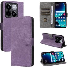 Manyi Mall Xiaomi 14T Pro Flip Folio Cüzdan Manyetik Kapatma Pu Deri Kart (Yurt Dışından)