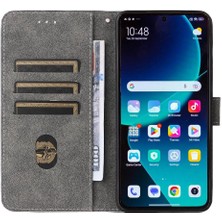 Manyi Mall Xiaomi 14T Pro Flip Folio Cüzdan Manyetik Kapatma Pu Deri Kart (Yurt Dışından)