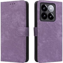 Manyi Mall Xiaomi 14T Pro Flip Folio Cüzdan Manyetik Kapatma Pu Deri Kart (Yurt Dışından)