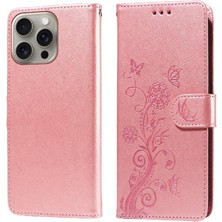 Manyi Mall IPhone 15 Için Flip Case Pro Max Flip Çiçek Cardyuvaları Deri (Yurt Dışından)