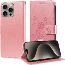 Manyi Mall IPhone 15 Için Flip Case Pro Max Flip Çiçek Cardyuvaları Deri (Yurt Dışından)