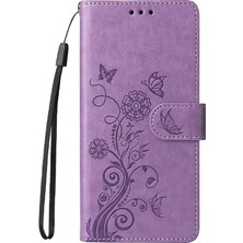 Manyi Mall IPhone 14 Deri Çiçek Flip Kart Yuvaları Için Flip Case (Yurt Dışından)