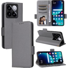 Manyi Mall Xiaomi 14T Pro Için Flip Case Kart Yuvaları Tutucu Cüzdan Pu Deri Yan (Yurt Dışından)