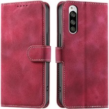 Manyi Mall Sony Xperia 5 Için Flip Case Cüzdan Kart Yuvaları Pu Deri Manyetik Bilek (Yurt Dışından)