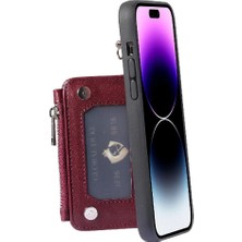 Manyi Mall IPhone 15 Için Cüzdan Durumda Pro Max Kickstand Rfıd Engelleme 3 Büyük Kart Pu (Yurt Dışından)