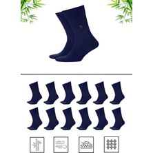 Mistero Socks Dikişsiz Bambu Erkek Soket Çorap 12 Çift