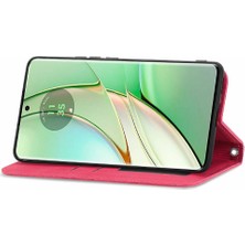 Mays Home1 Motorola Kenar 2024 Deri Kılıf Için Flip Case Darbeye Cüzdan Basit (Yurt Dışından)