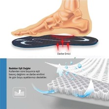 Active Blue Gel Memory Foam - Masaj Destekli - Darbe Emici - Erkek Klasik Ayakkabı İç Tabanı