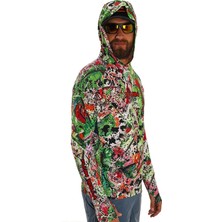 Fujin Pro Angler S24 Hooded Makai Green Red