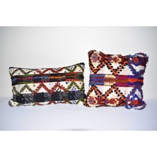 Etnik Bulvar El Dokuma Kilim Set Kırlent