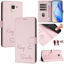 Colorful Shop Samsung Galaxy J6 2018 Pu Deri Kart Tutucu Cüzdan Kapak Çevirin (Yurt Dışından)