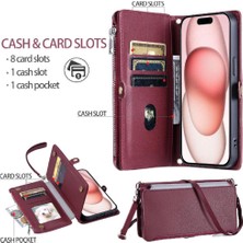 Colorful Shop Samsung Galaxy A35 5g Için Crossbody Durumda Rfıd Engelleme Fermuar Faturaları Yuvası (Yurt Dışından)