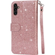 Colorful Shop Samsung Galaxy A54 5g Için Fermuarlı Cebi Durumda Glitter Cüzdan Kılıf Bilek (Yurt Dışından)