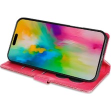 Colorful Shop IPhone 16 Pro Pu Deri Manyetik Kapatma Glitter Için Fermuarlı Cebi Durumda (Yurt Dışından)