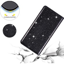 Colorful Shop IPhone 14 Artı Pu Deri Manyetik Kapatma Kartı Için Glitter Flip Case (Yurt Dışından)