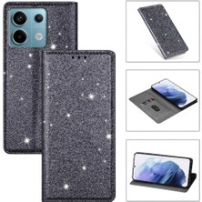 Colorful Shop Xiaomi Redmi Not 13 Pro 4g Manyetik Kapatma Kartı Için Glitter Flip Case (Yurt Dışından)