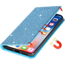 Colorful Shop Glitter Flip Case Samsung Galaxy A14 Için 5g Pu Deri Kart Tutucu Flip (Yurt Dışından)