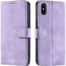 Colorful Shop IPhone Xs Max Manyetik Cüzdan Kart Yuvaları Için Flip Case Bilek Kayışı Pu (Yurt Dışından)