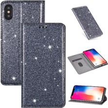 Colorful Shop IPhone Xs Max Pu Deri Flip Case Cüzdan Kart Için Glitter Flip Case (Yurt Dışından)