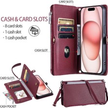 Colorful Shop Samsung Galaxy A54 5g Için Crossbody Durumda Fermuar Faturaları Yuvası Kılıf Cüzdan (Yurt Dışından)