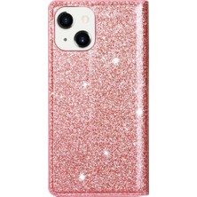 Colorful Shop IPhone 15 Için Glitter Flip Case Artı Kart Tutucu Flip Case Cüzdan Pu (Yurt Dışından)