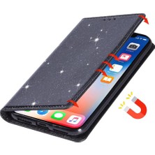 Colorful Shop Glitter Flip Case Samsung Galaxy S10E Kart Tutucu Pu Deri Manyetik (Yurt Dışından)