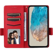 SZY Market Samsung Galaxy M35 5g Pu Deri Manyetik Yan Toka Kart Için Flip Case (Yurt Dışından)