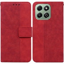 SZY Market Onur X6B Flip Folio Premium Pu Deri Için Flip Case Geometrik Kabartmalı (Yurt Dışından)