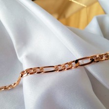 Kilig Jewelry Kadın Vip Çelik Gold Figaro Bileklik 20 cm