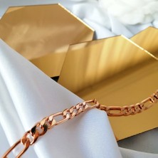 Kilig Jewelry Kadın Vip Çelik Gold Figaro Bileklik 20 cm