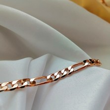 Kilig Jewelry Kadın Vip Çelik Gold Figaro Bileklik 20 cm