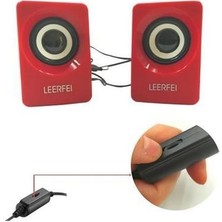 Aybastılı Buffer N62 1+1 Multimedia USB ve Jacklı Mini Hoparlör Yüksek Stereo Ses Sistemi