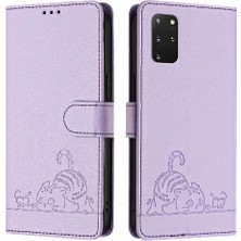 SZY Market Samsung Galaxy S20 Artı Kedi Rfıd Kart Yuvası Tutucu Için Kickstand Flip (Yurt Dışından)