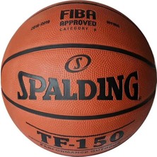 Spalding TF-150 FIBA Logolu Basketbol Topu 6 Numara Kahverengi Yüksek Performans İçin