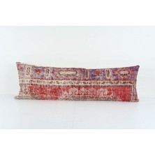 Etnik Bulvar Kahverengi Renkli Geometrik El Dokuma Kilim Kırlent Kılıf 40 x 125 cm