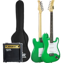 Midex AGE-80GR Amfili Full Elektro Gitar Seti 4/4 Yetişkin 39 İnç Green