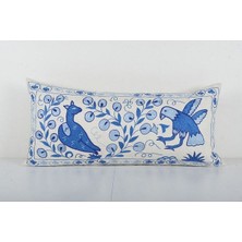 Etnik Bulvar Hayvan Desenli Vintage Etnik Suzani Kırlent Kılıfı El Dokuma Kırlent Kılıf